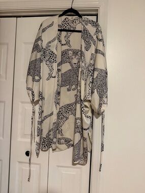 entro Leopard Open Kimono